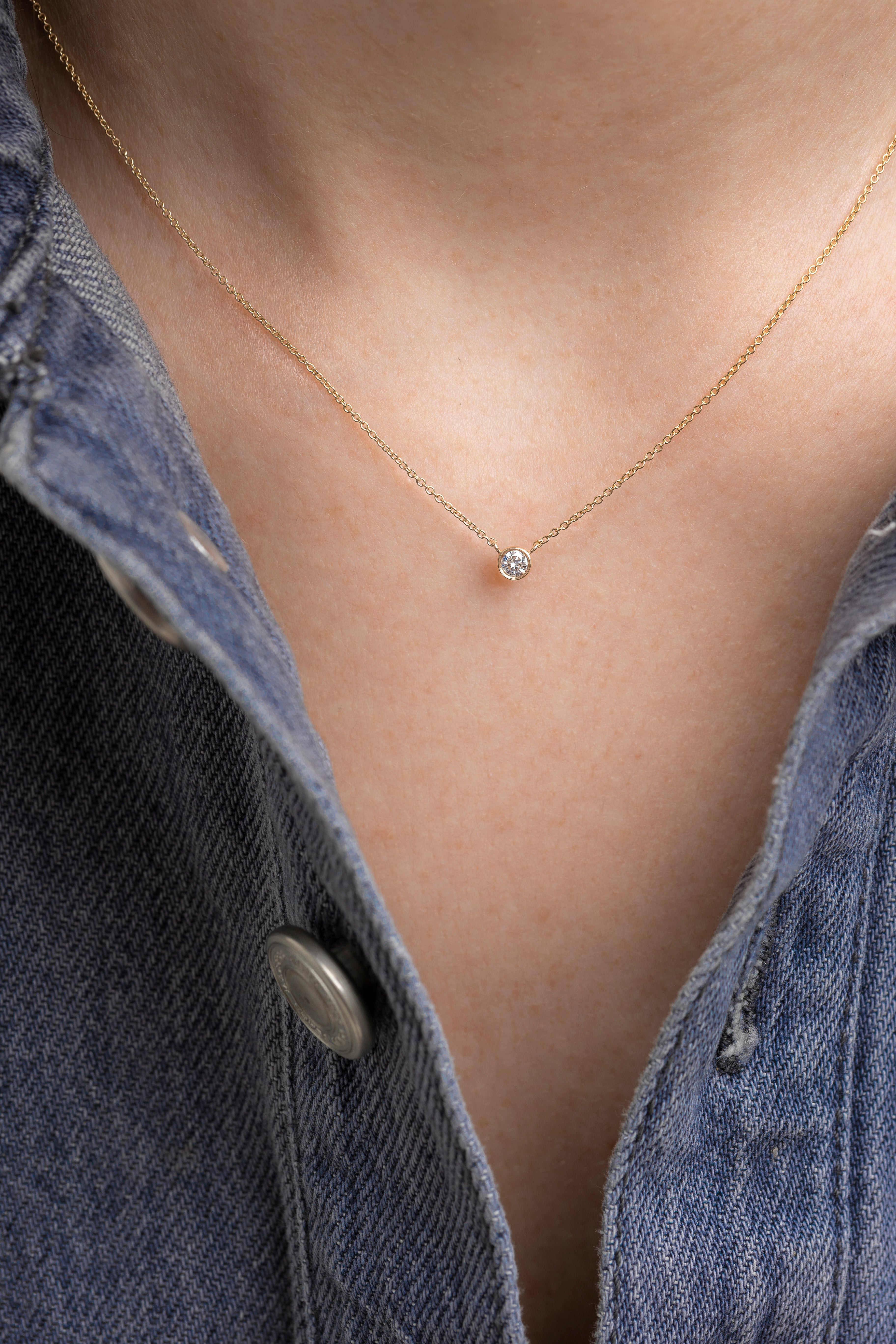 Eclipse Solitaire Necklace